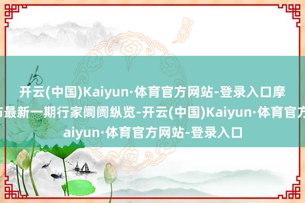 开云(中国)Kaiyun·体育官方网站-登录入口摩根钞票贬责发布最新一期行家阛阓纵览-开云(中国)Kaiyun·体育官方网站-登录入口